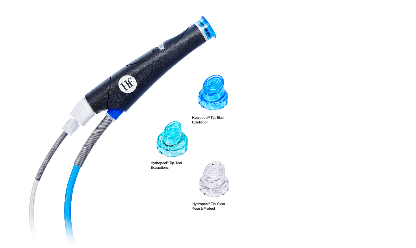 HydraFacial Handstück mit Vortex-Fusion-Aufsätzen
